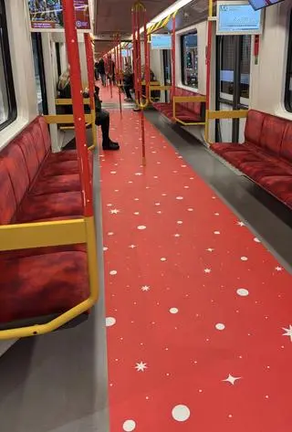 Świąteczny pociąg metra 