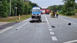 Wypadek w pobliżu miejscowości Tabor