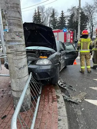 Wypadek w Wołominie