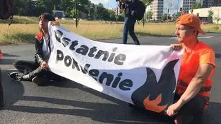 Protest Ostatniego Pokolenia na Ursynowie