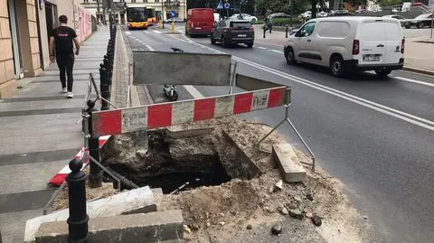 Wykopy i odkryty gazociąg. "Doszło do rozszczelnienia"