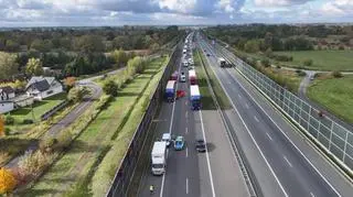 Wypadek na autostradzie A2
