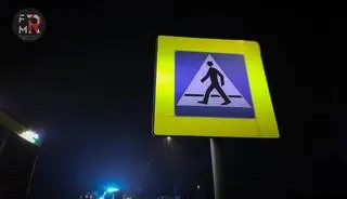 Potrącenie pieszej w Ołtarzewie