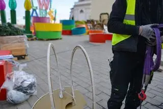 Montaż świątecznej iluminacji 