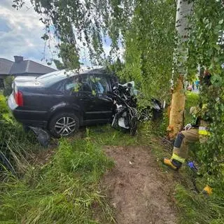 Wypadek w miejscowości Trzebuń