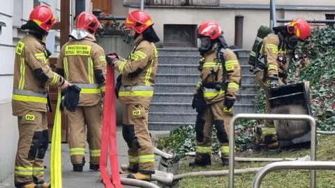 Pożar w mieszkaniu. Spaliło się wyposażenie kuchni