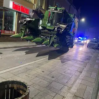 Kombajnem do centrum