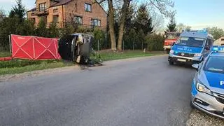 Wypadek w miejscowości Dobra