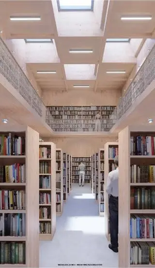 Wizualizacje budynku Ursynoteki