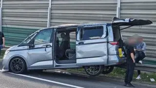 Zderzenie dwóch aut na S8