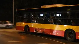 Zderzenie mercedesa z autobusem