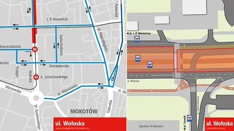 Tramwaje i samochody na objazdach. Do "Mordoru" tylko autobusem