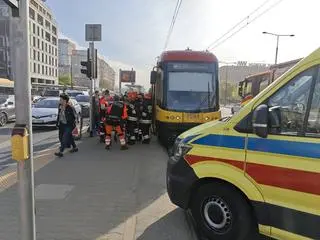 Zderzenie tramwajów na rondzie de Gaulle’a