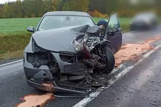 Poważny wypadek w okolicy Mławy 