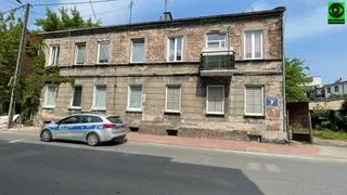 Zawalił się balkon kamienicy w Pruszkowie