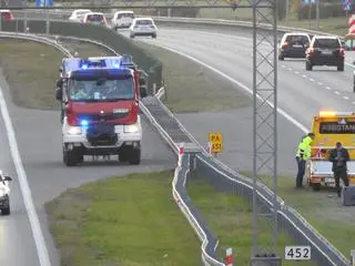 Utrudnienia na A2 przy zjeździe na Pruszków