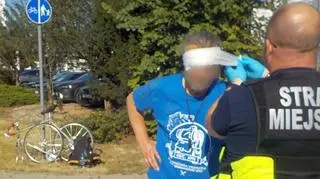 Rowerzysta uległy wypadkowi na ulicy Okopowej