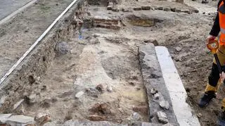 Prace archeologiczne na miejscu dawnej synagogi w Otwocku