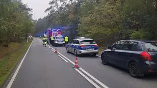 Śmiertelny wypadek na dk 48