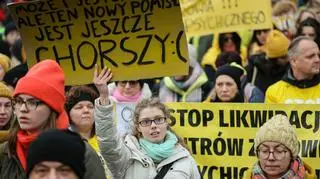 Yellow March in Warsaw