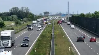 Utrudnienia na A2 po wypadku i kolizjach