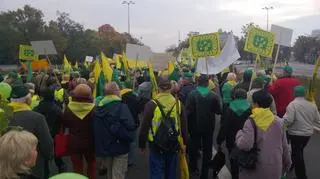 Protest działkowców