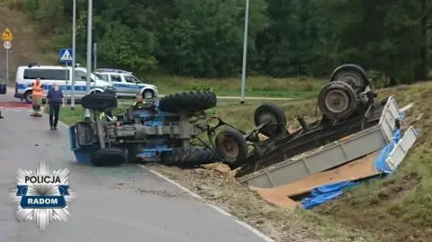 Śmiertelny wypadek z udziałem ciągnika rolniczego