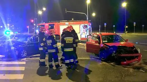 Cztery osoby ranne w zderzeniu na Ursynowie