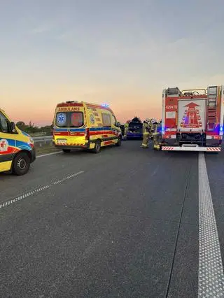 Wypadek na trasie S17