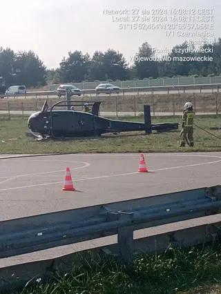 Wypadek śmigłowca w miejscowości Jastrząb