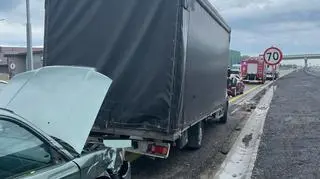 Wypadek na krajowej "siódemce"