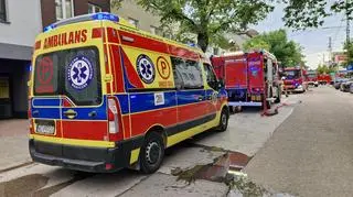 Pruszków ul. Kościuszki. Wybuch w lokalu z kurczakami