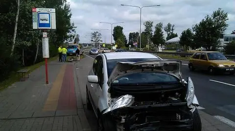 Wilanów: kia zderzyła się z peugeotem