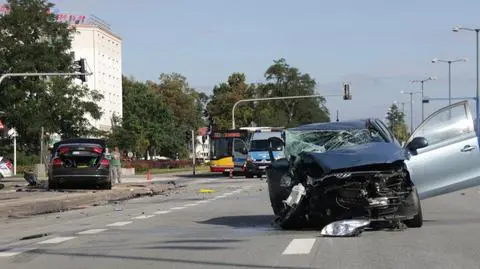 Wypadek na Modlińskiej. Ranna piesza