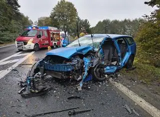 Wypadek w miejscowości Wola Łącka