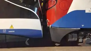 Zderzenie dwóch pociągów WKD