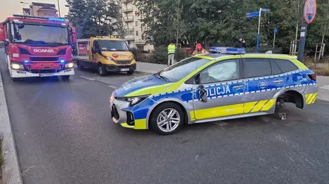 Zderzenie z udziałem radiowozu 