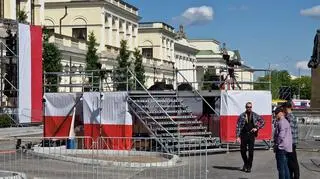Przygotowania na placu Bankowym 