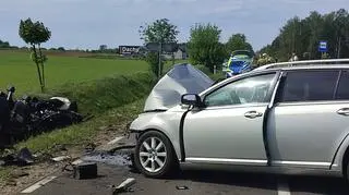 Wypadek w miejscowości Alfonsów
