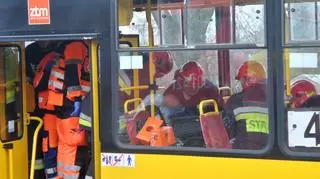 Poszkodowani po zderzeniu tramwajów