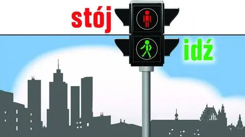 "Czerwone – Stój, Zielone – Idź" na placu Konstytucji