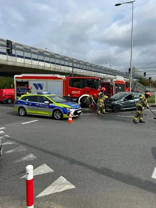 Zderzenie z udziałem karetki 