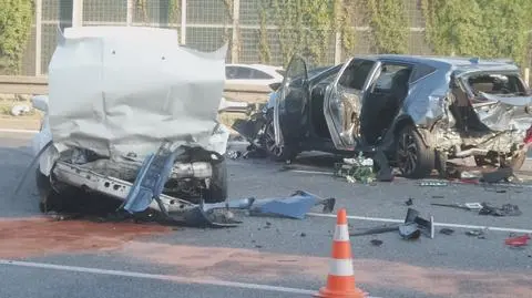 Wypadek na S8. "Dziecko zostało zabrane do szpitala"