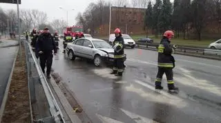 Kolizja na Wisłostradzie