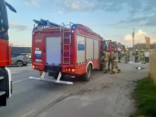 Pożar silnika w porsche