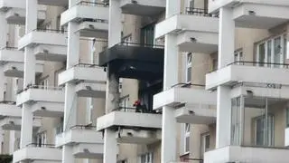 Zapalił się najpierw balkon