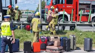 Pożar autokaru przewożącego dzieci 