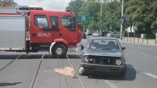 Kolizja na al. Solidarności