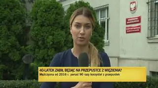 Mężczyzna był wypuszczany na przepustki