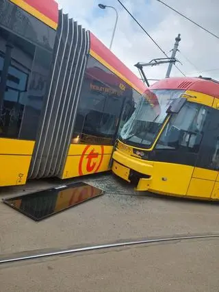 Zderzenie tramwajów na Bielanach